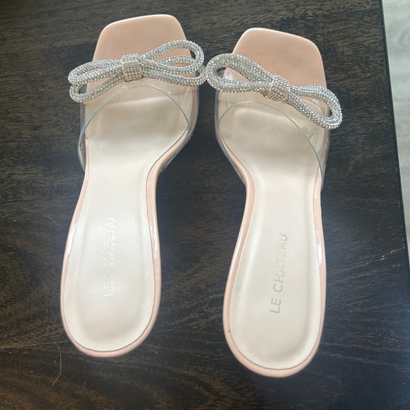 Le chateau sparkly bow heels ~ size 6.5 - Picture 7 of 7